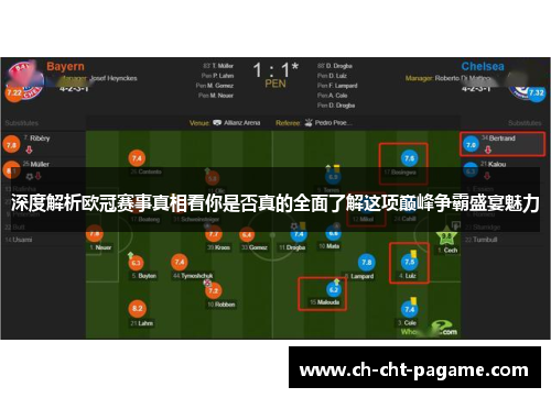 深度解析欧冠赛事真相看你是否真的全面了解这项巅峰争霸盛宴魅力 深度解析欧冠赛事真相看你是否真的全面了解这项巅峰争霸盛宴魅力