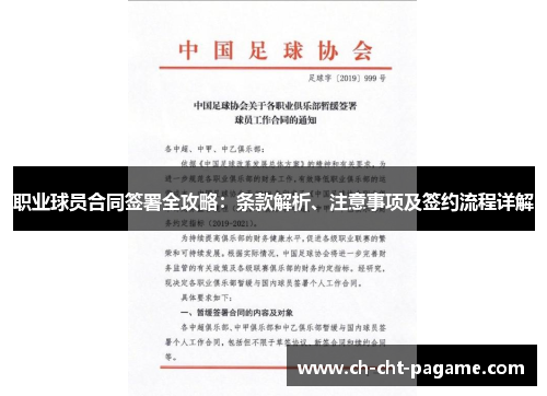 职业球员合同签署全攻略:条款解析、注意事项及签约流程详解 职业球员合同签署全攻略:条款解析、注意事项及签约流程详解